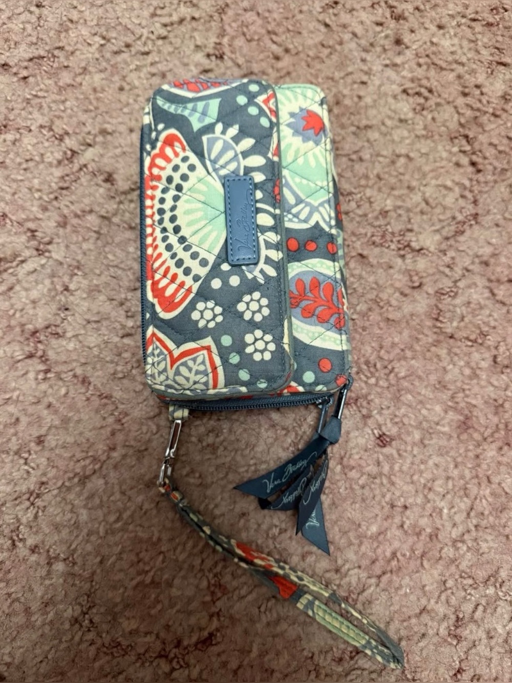 Vera Bradley Quilted Floral Wristlet Wallet